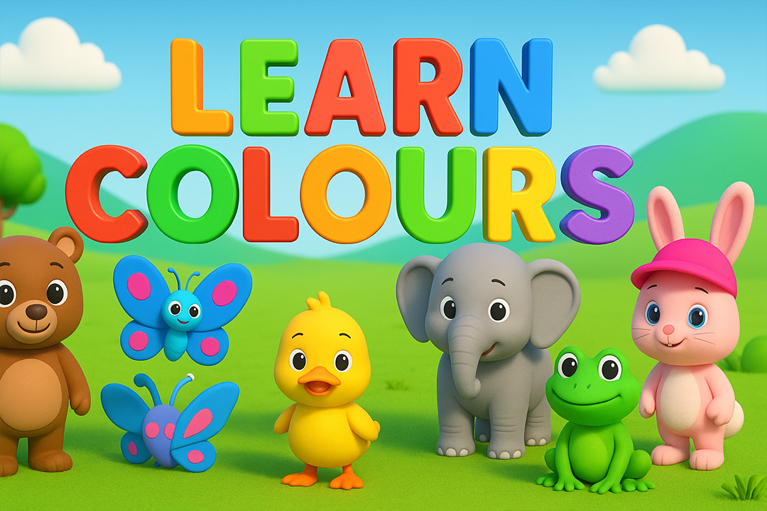 Learn Colours with Cartoon Animals – Educational Video for Toddlers